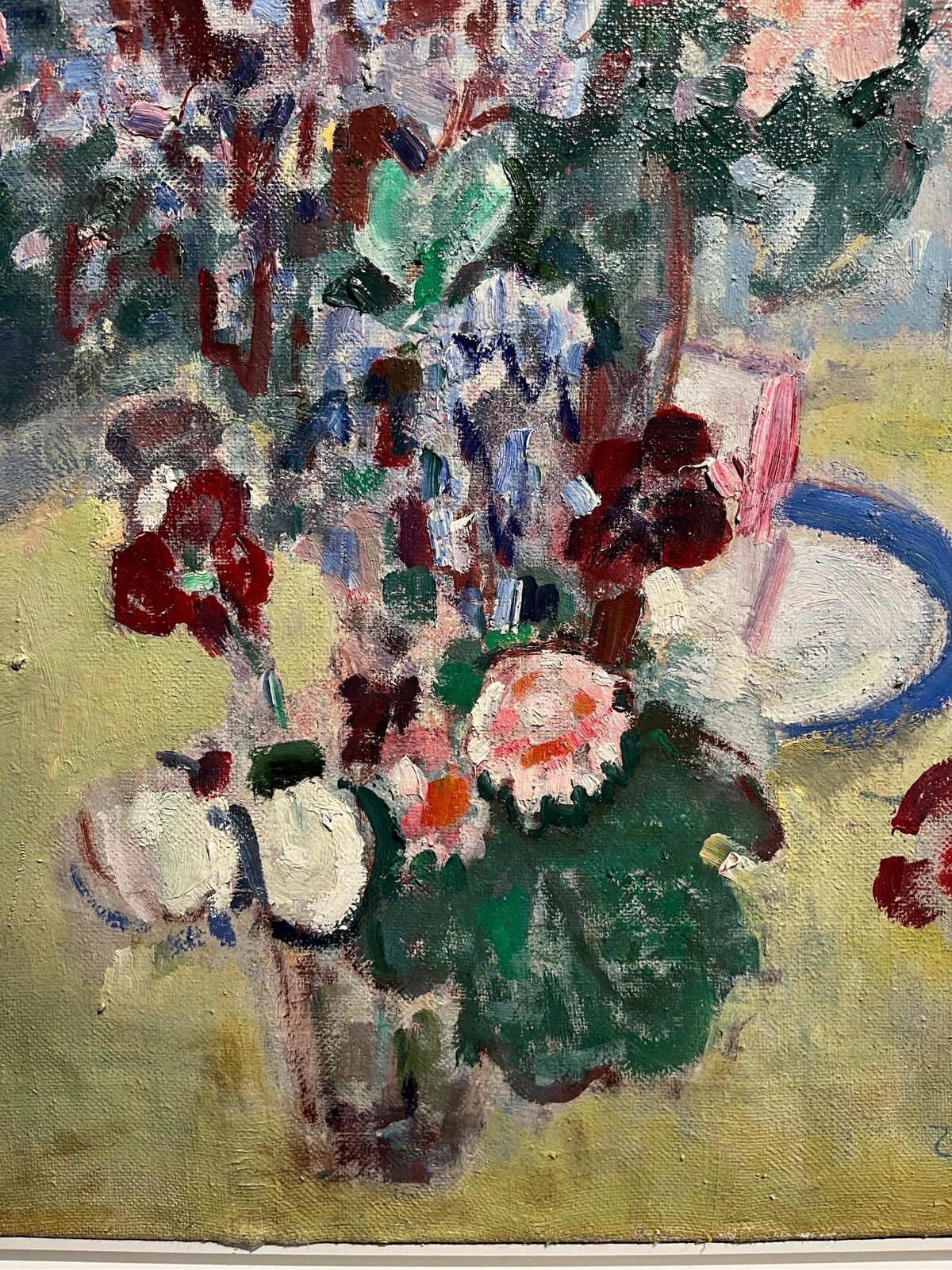 Gleb Savinov"Flowerpot" Oil Cm. 60 X 80 1988 Framed Cm. 80 X 971988 photo for sale