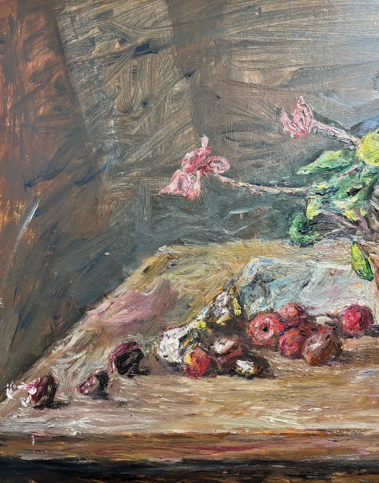 Enzo Faraoni"Naturamorta Con Fiori " Cm. 70 X 52 Olio Su Tavola Di Legno  1970 Ca1970 photo vinterior