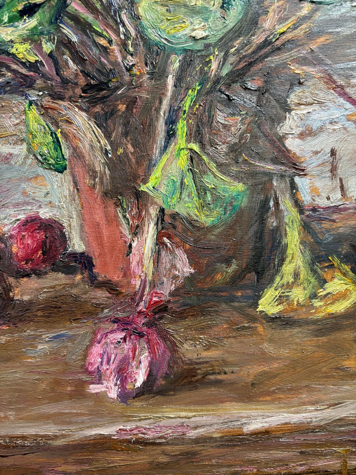 Enzo Faraoni"Naturamorta Con Fiori " Cm. 70 X 52 Olio Su Tavola Di Legno  1970 Ca1970 photo vintage