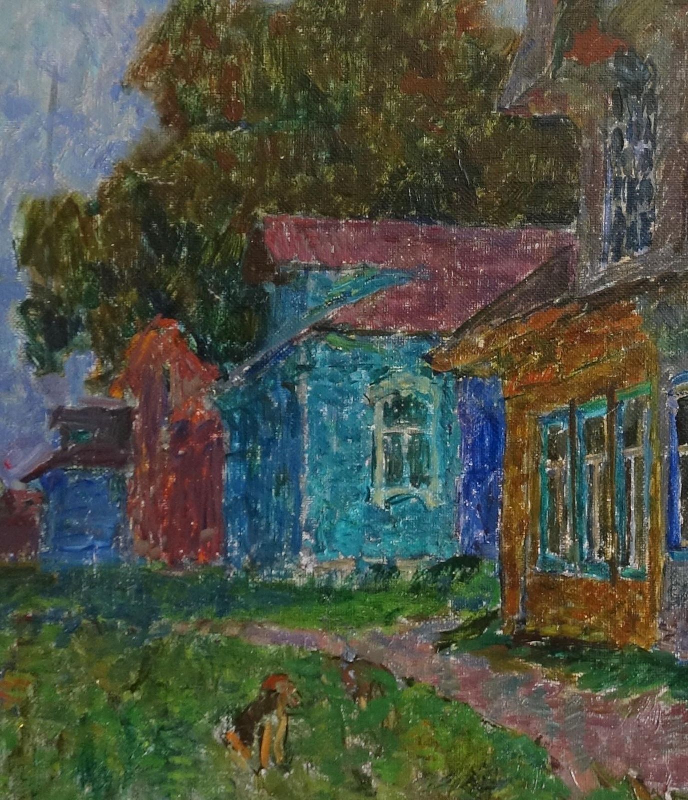 Vyacheslav Zabelin  Twilight,  Oil On Canvas, Cm. 80 X 60 19851985 photo furniture
