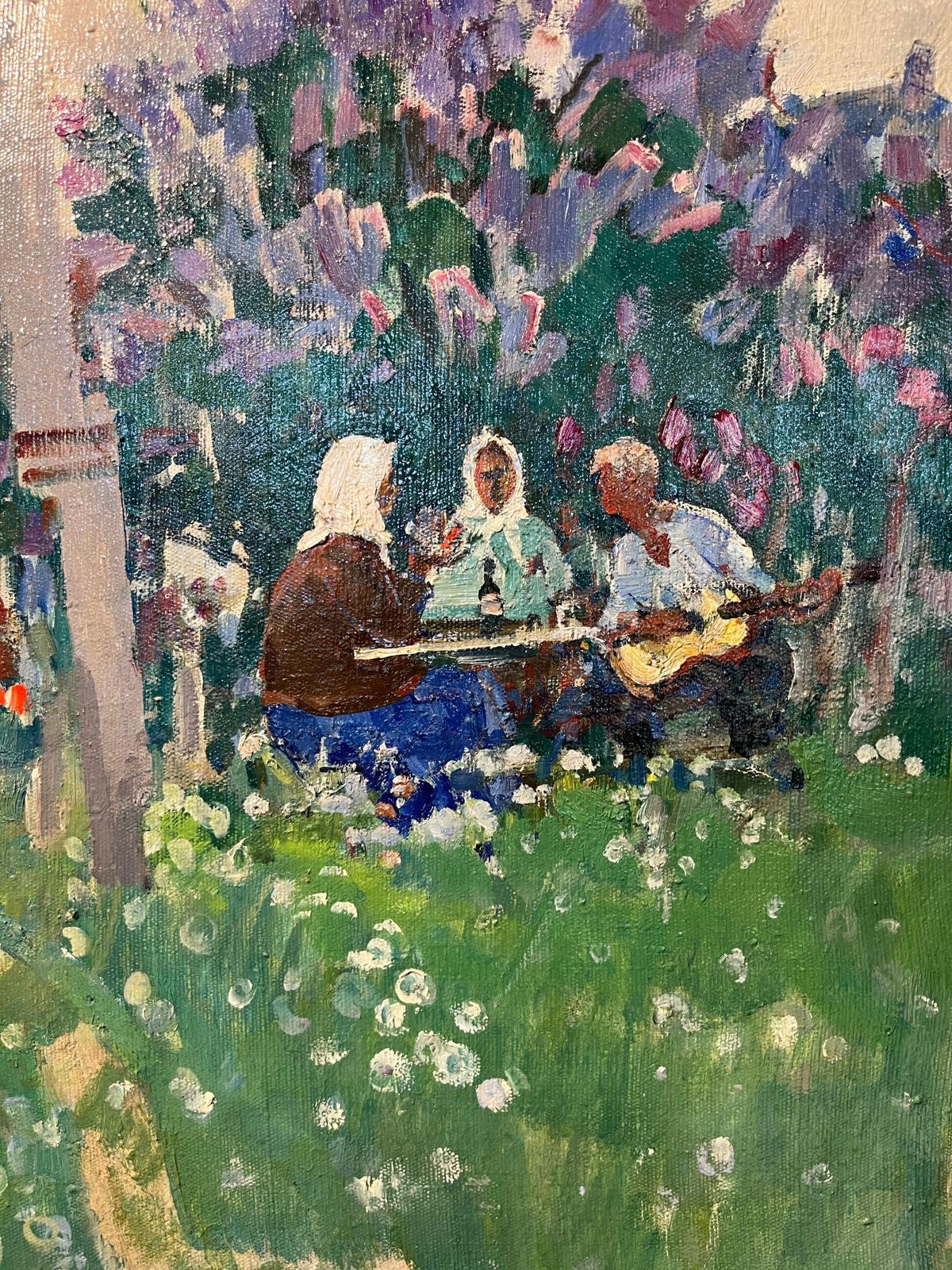 Gleb Savinov" Summer Evenings "  Oil Cm. 70 X 75 19761976 photo Art