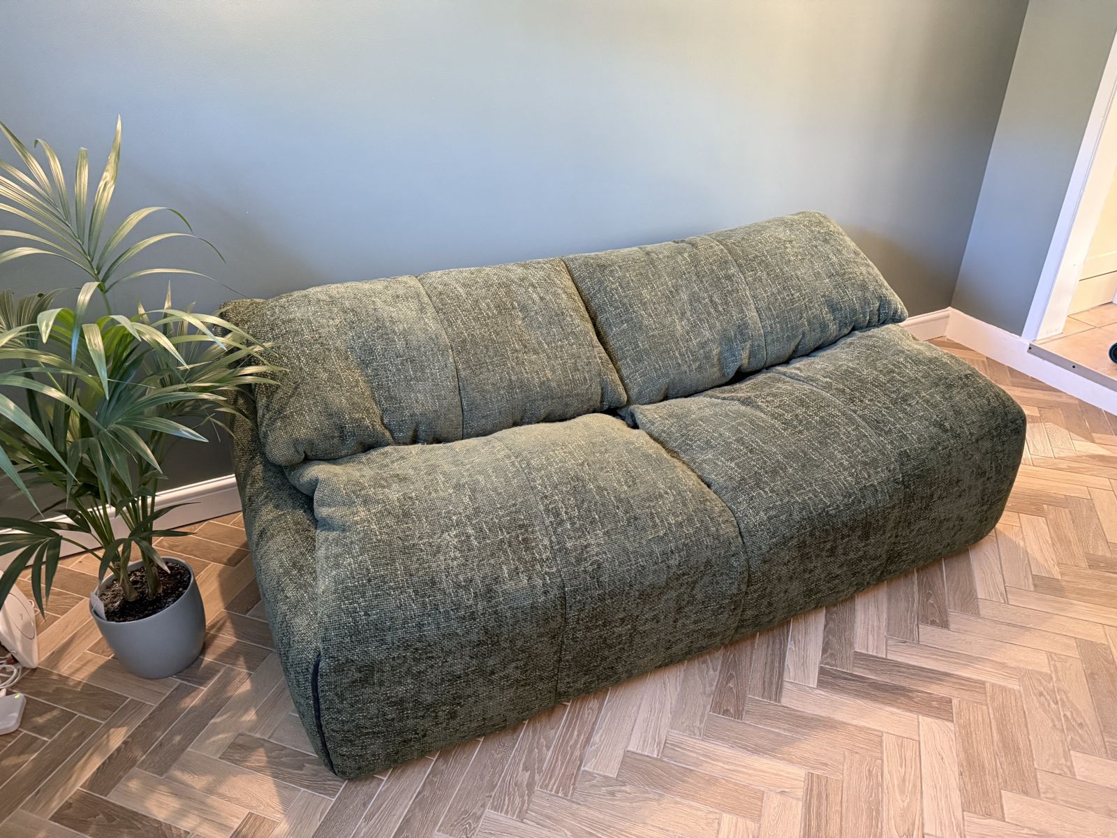 Vintage Green Plumy Two Seater Sofa By Ligne Roset By Annie Hiéronimus photo furniture