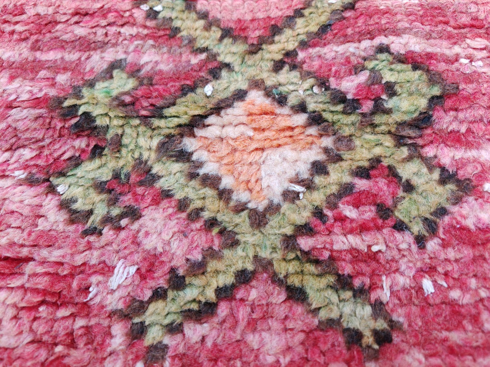 R124 /No Custom Fee  Vintage Handmade Moroccan. Colourful Berbe  Carpet  8.5×5 Ft 260x155cm photo 1300.0