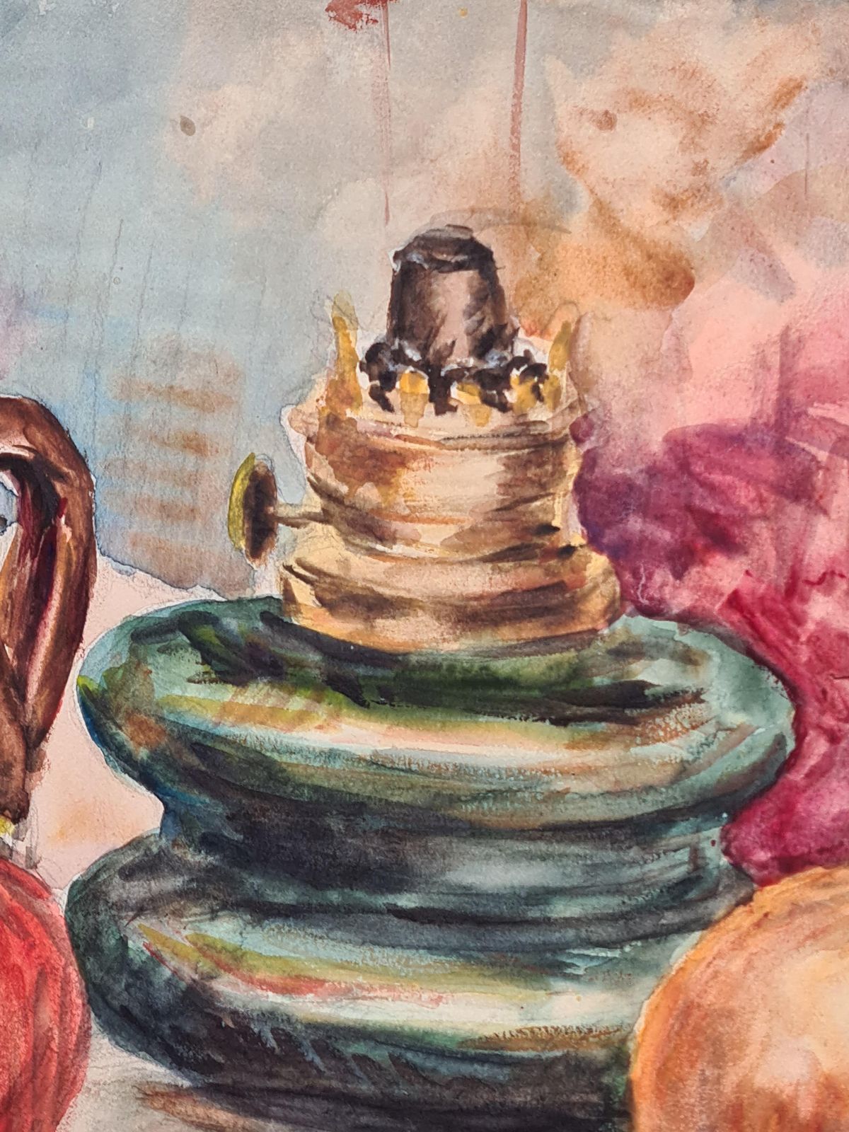 Henri Clamenfrench Impressionist Tablescape Still Life Watercolour1930s photo Art