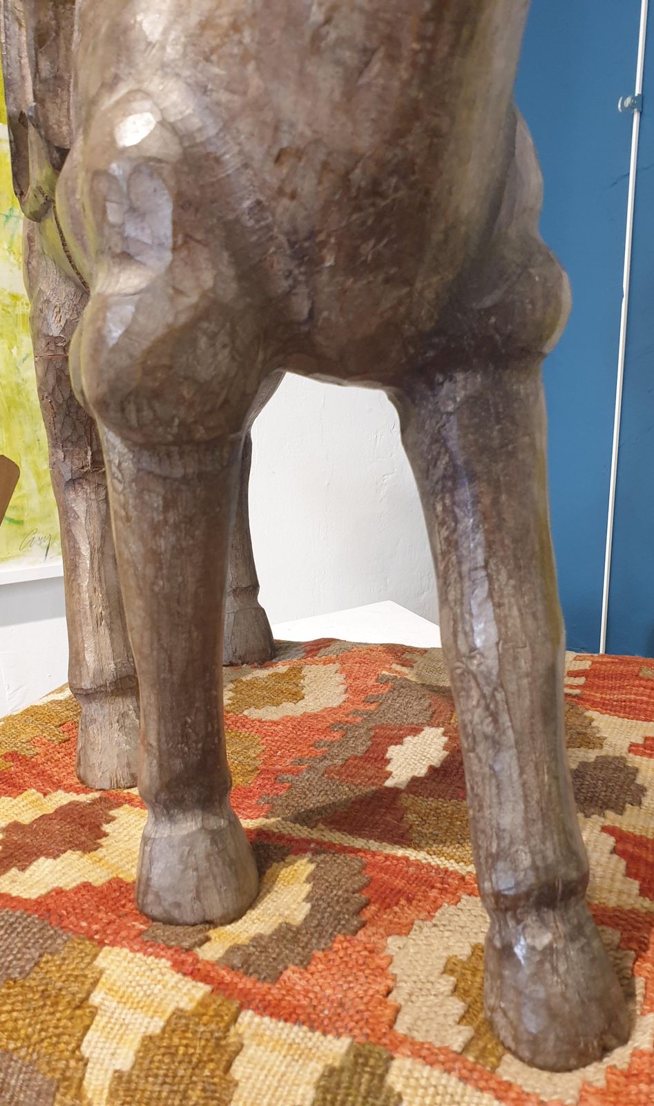 photo furniture Unknownlarge Neapolitan 19th Century Hardwood Sculpture Of A Crèche Camel.1890s