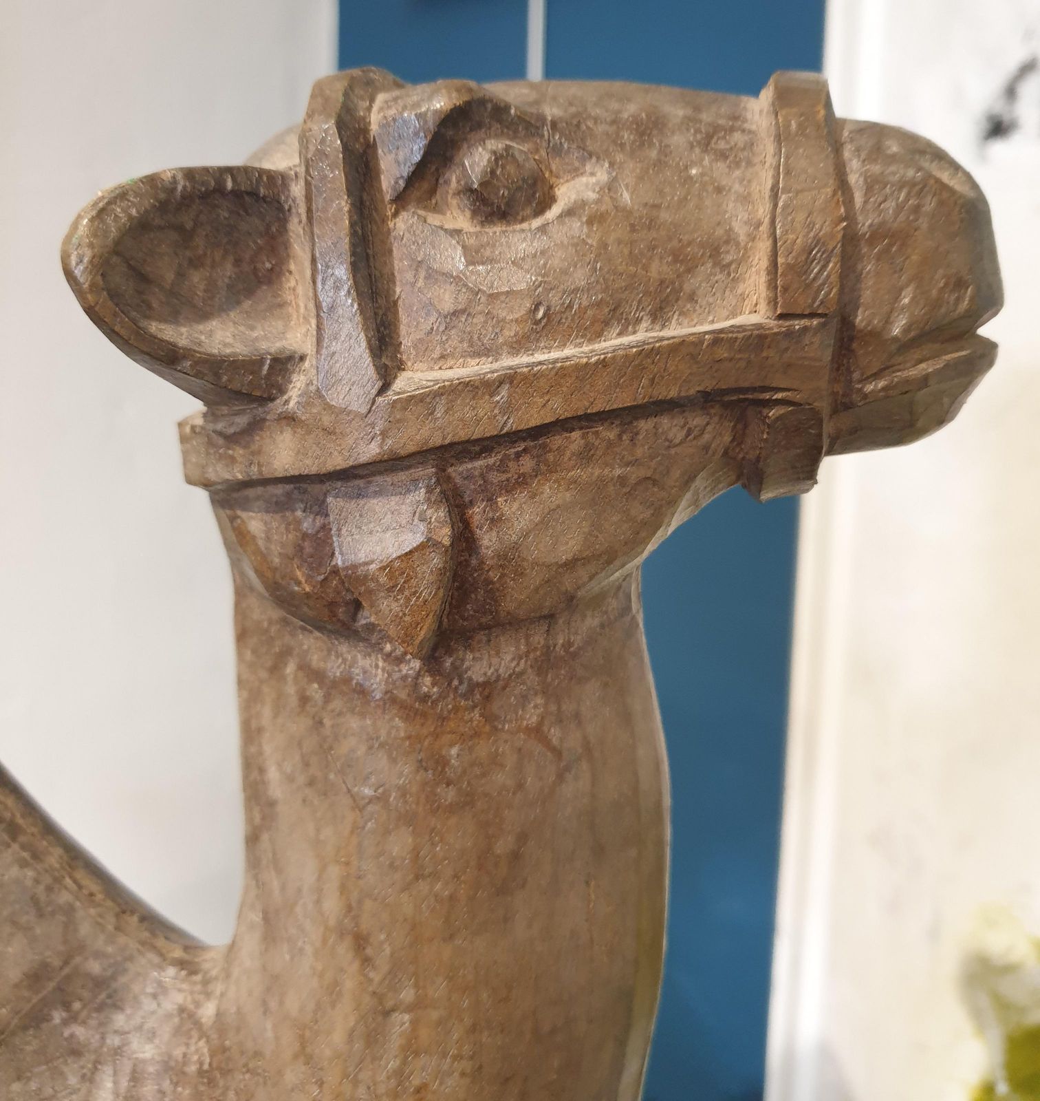 photo vinterior Unknownlarge Neapolitan 19th Century Hardwood Sculpture Of A Crèche Camel.1890s