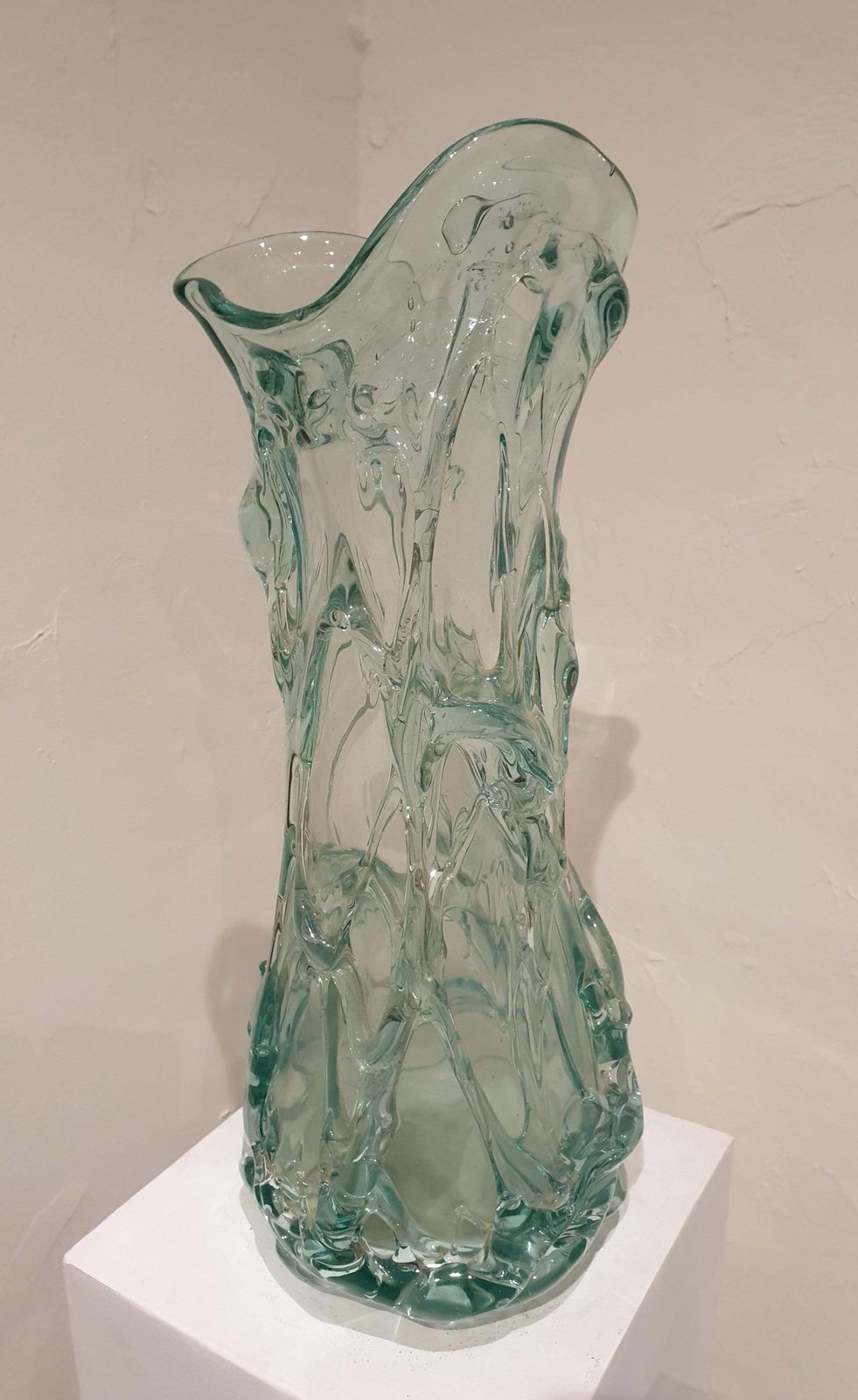 Olivier Guislarge Pair Of Signed Murano Glass Vases.Late 20th Century photo Home Decor