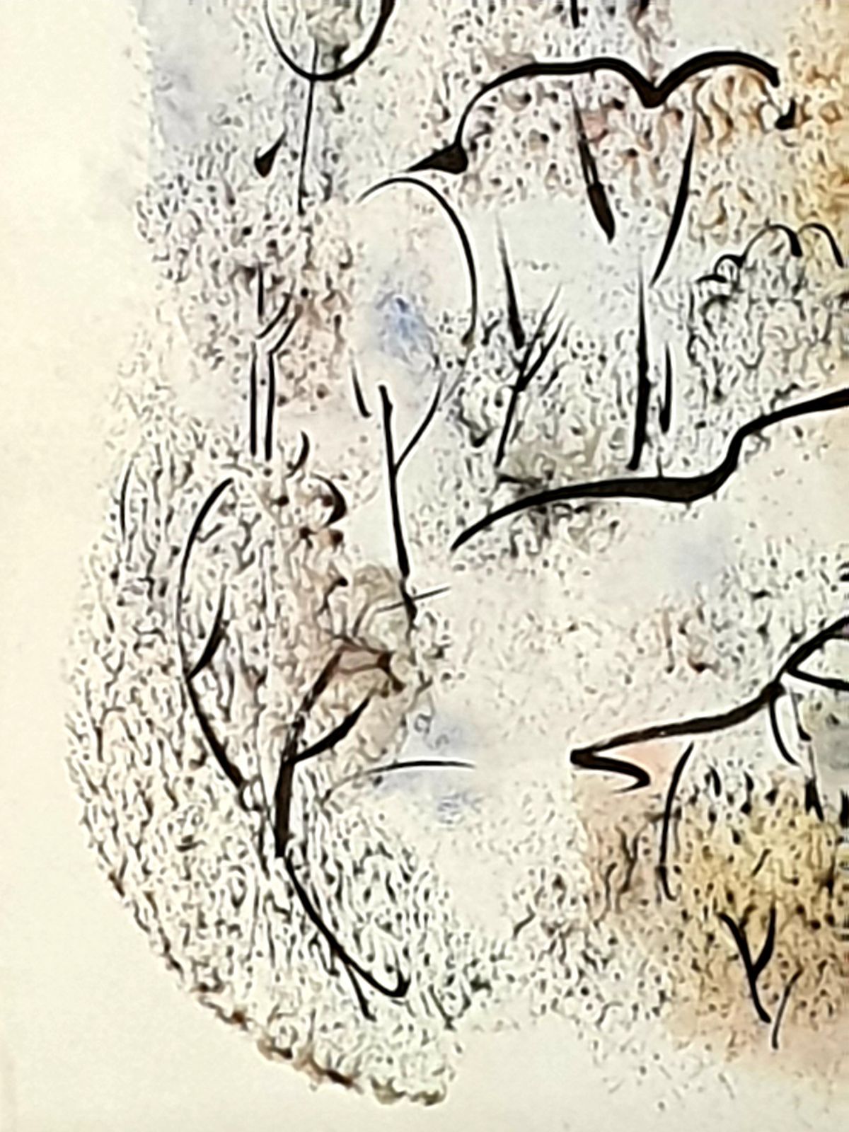 André Pierardfauvist Watercolour And Gouache On Paper, 'Through The Forest Glade'.1970s photo Art