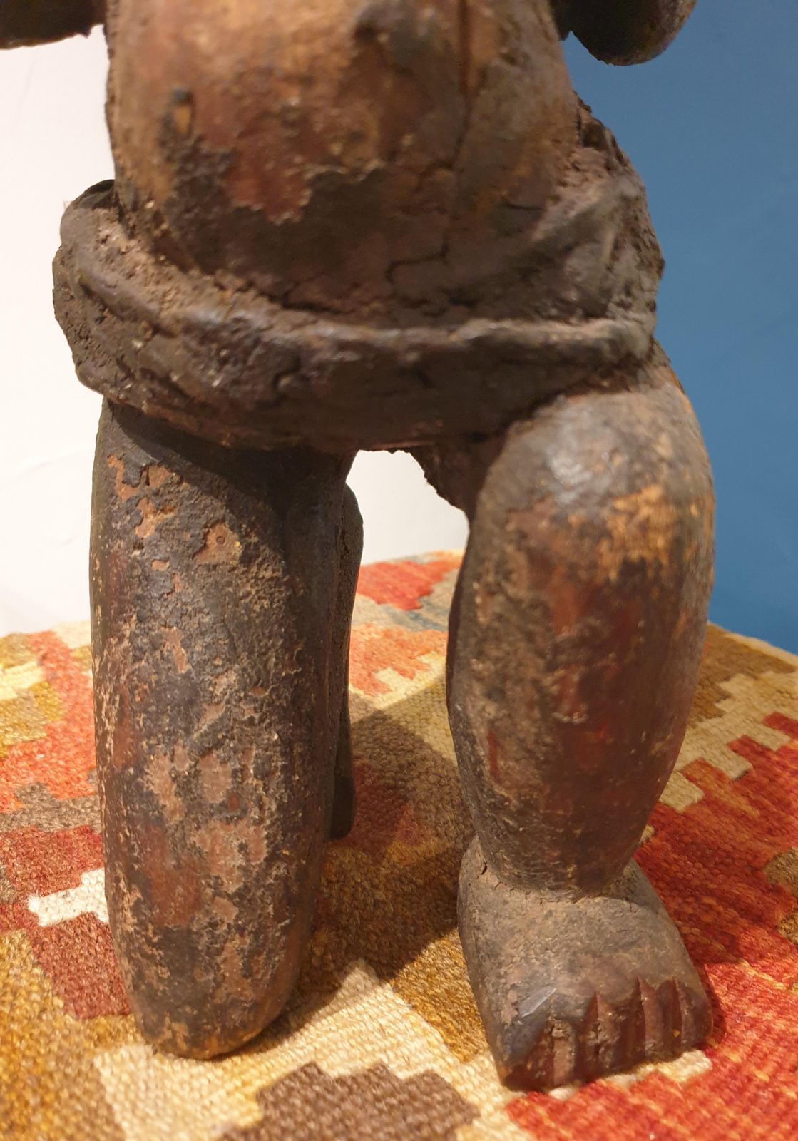 Songye Craftsmenstatue Songye, Kneeling Male Figure, Democratic Republic Of Congo photo furniture
