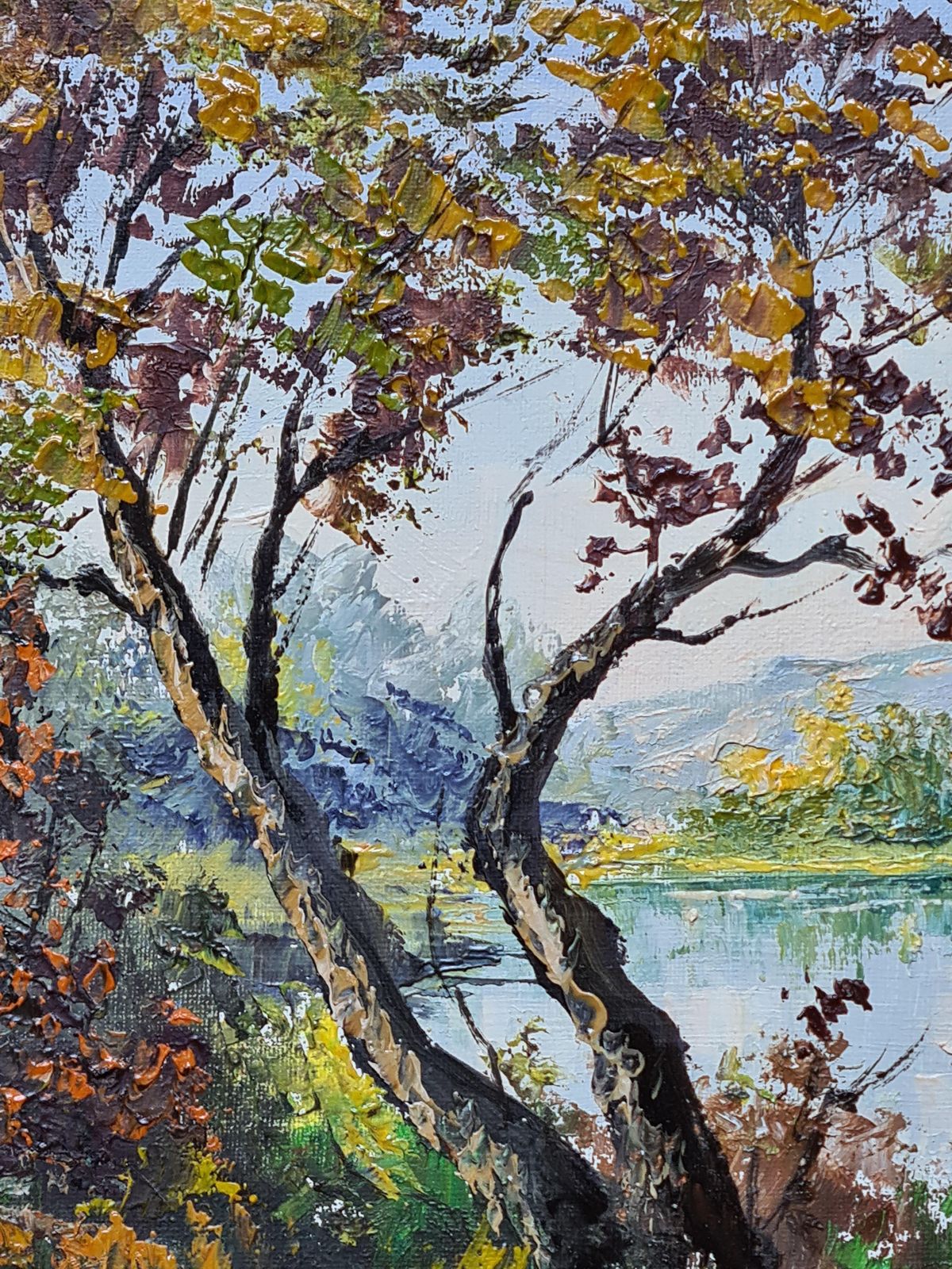 Maurice Schwab Aka 'Grawil''Summer At The Lake'. French Oil On Canvas Landscape. photo vinterior