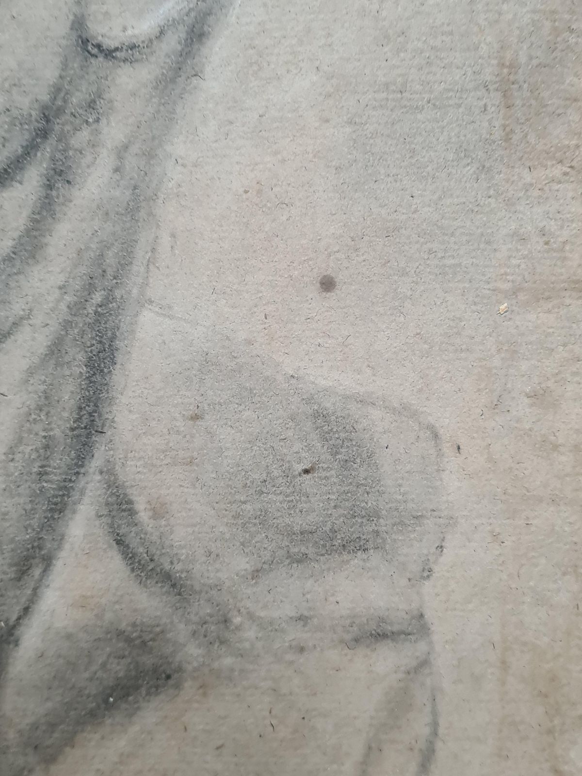 19th Century Academic Crayon On Paper Study By Follower Of Jacques Louis David photo vintage