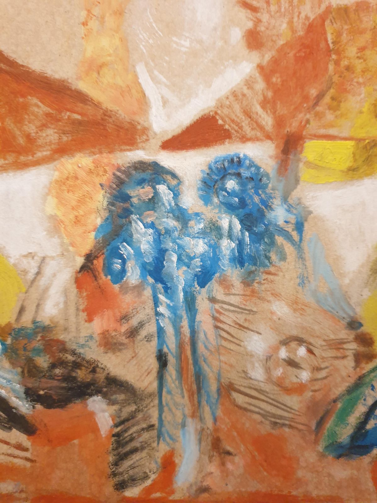 L Marianila Serenissima, Mid Century Acrylic On Board, Venetian Gondolas.1970s photo vinterior