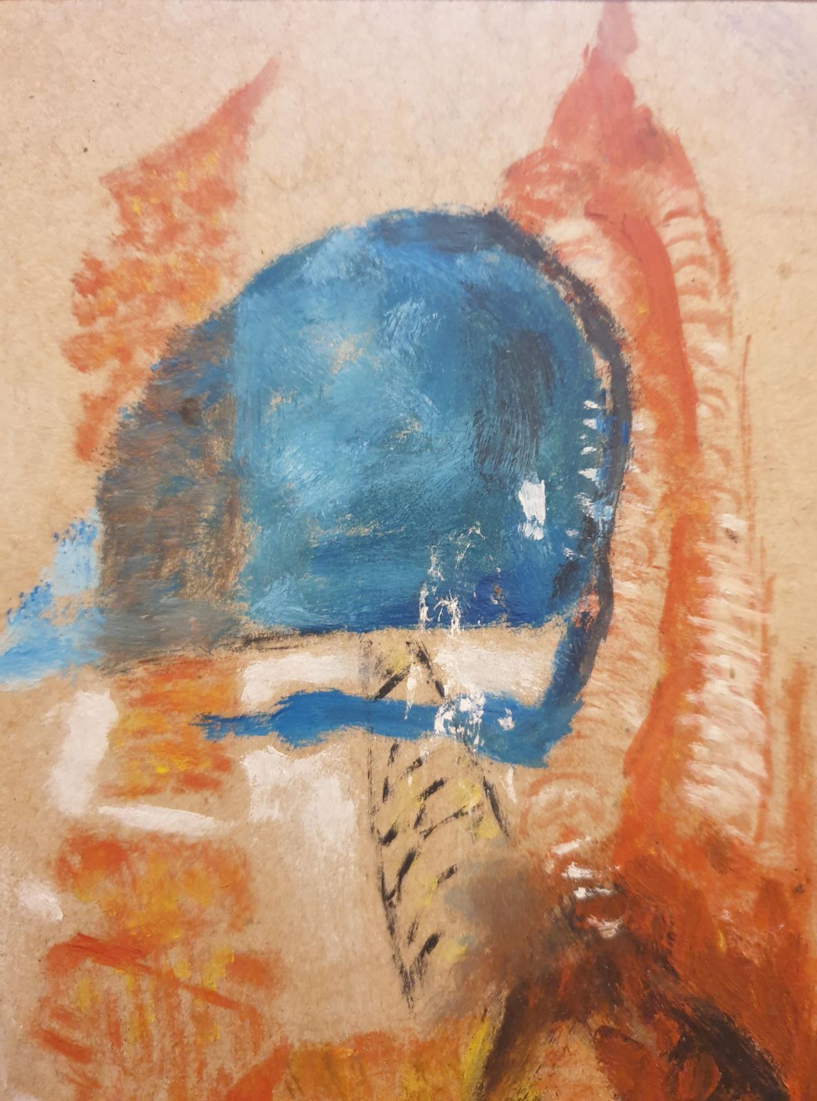 L Marianila Serenissima, Mid Century Acrylic On Board, Venetian Gondolas.1970s photo vintage