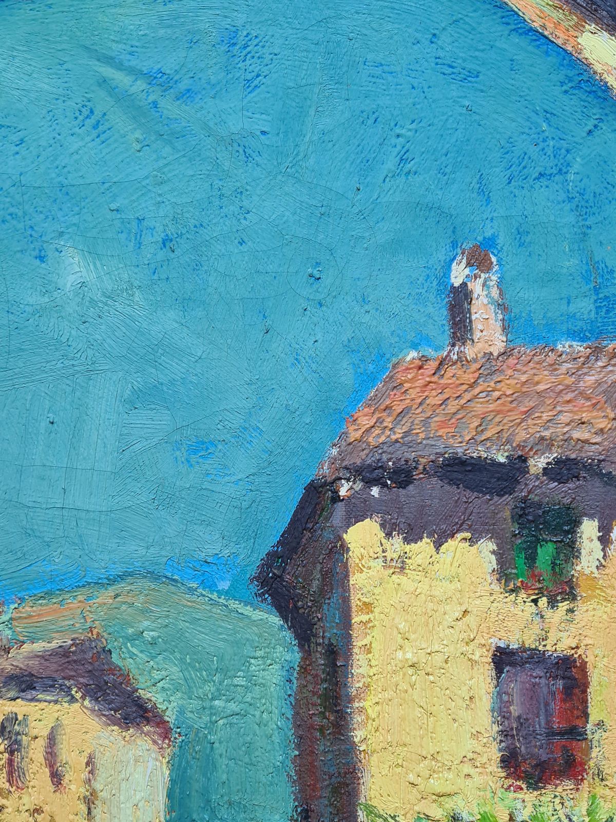 Louis Léo Hourdille French Mid Century Oil On Canvas. 'Arco De Zocodover' In Toledo, Spain.1950s photo 662.0