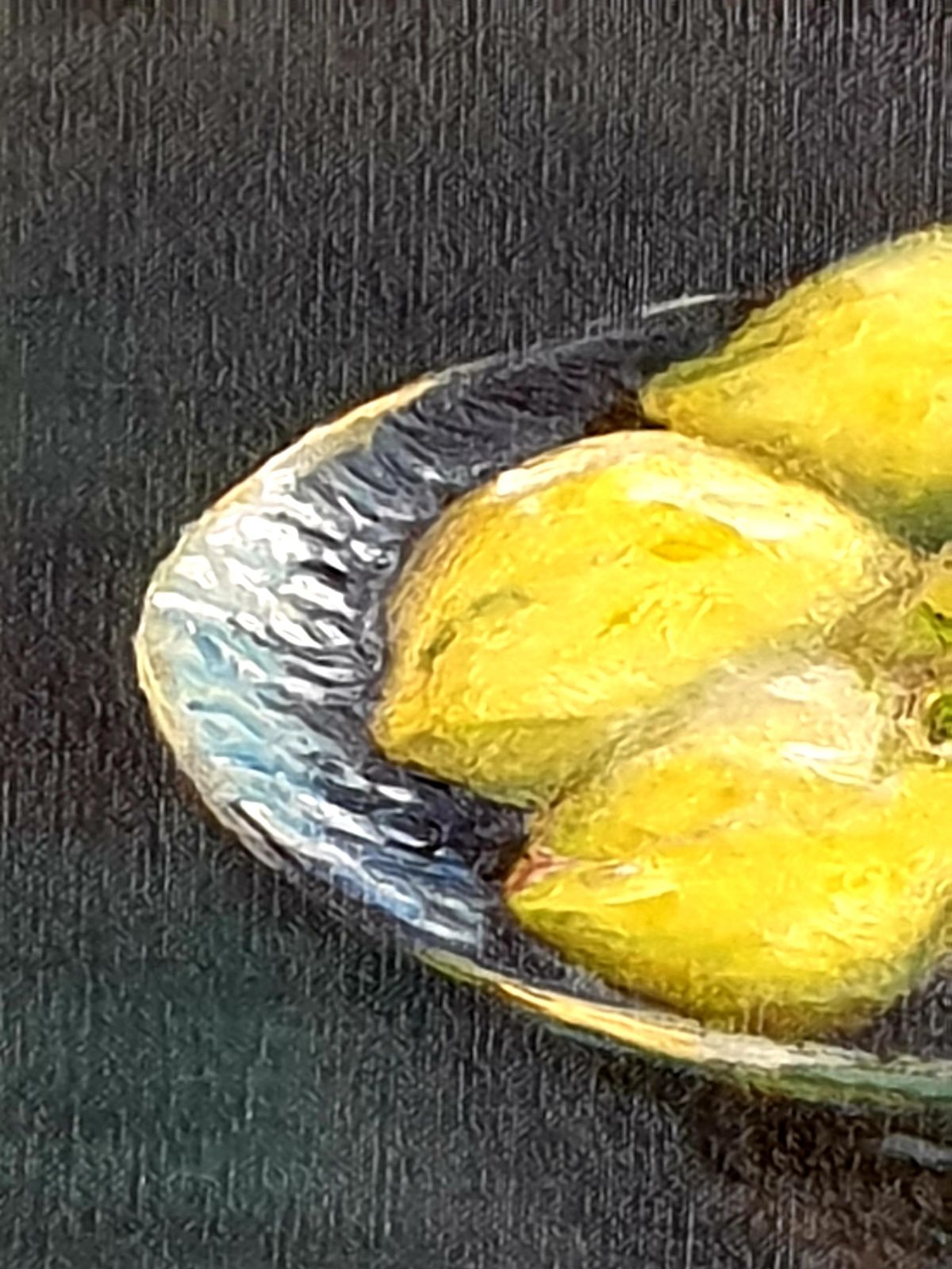 Bernadette Van Baarsencontemporary Realist Still Life Oil Of Lemons. 'Citrons De Barbara'. 2021 photo vinterior