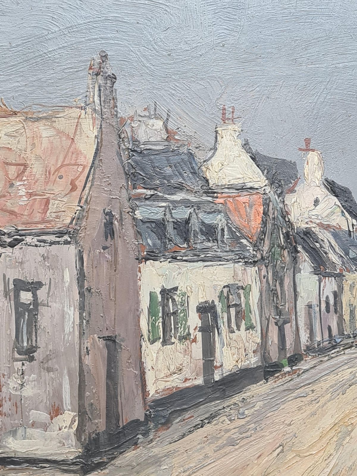 Yves Balmespost Impressionist Marine Village Landscape, The Lighthouse. Oil On Board. photo vinterior