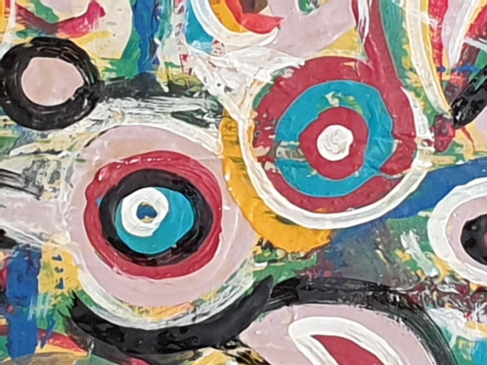 Albino Palamara Contemporary Abstract Expressionist Oil On Canvas. 'Les Origines Du Langage'2024 photo buy