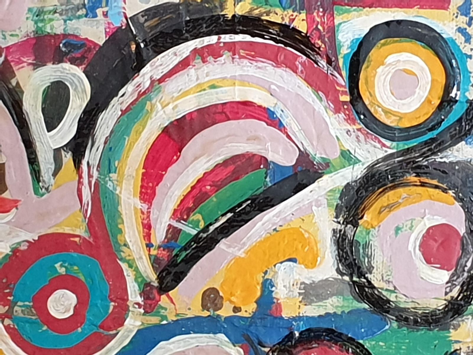 photo for sale Albino Palamara Contemporary Abstract Expressionist Oil On Canvas. 'Les Origines Du Langage'2024