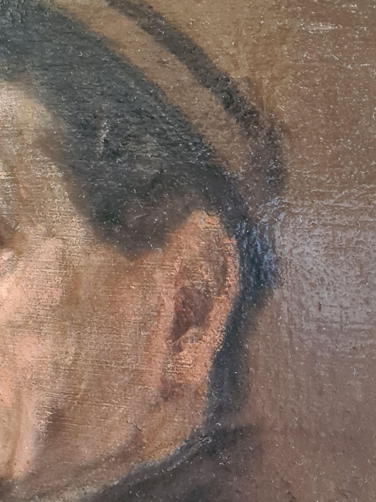 photo buy 19th Century Oil, Study For A Portrait Of Emile Baron