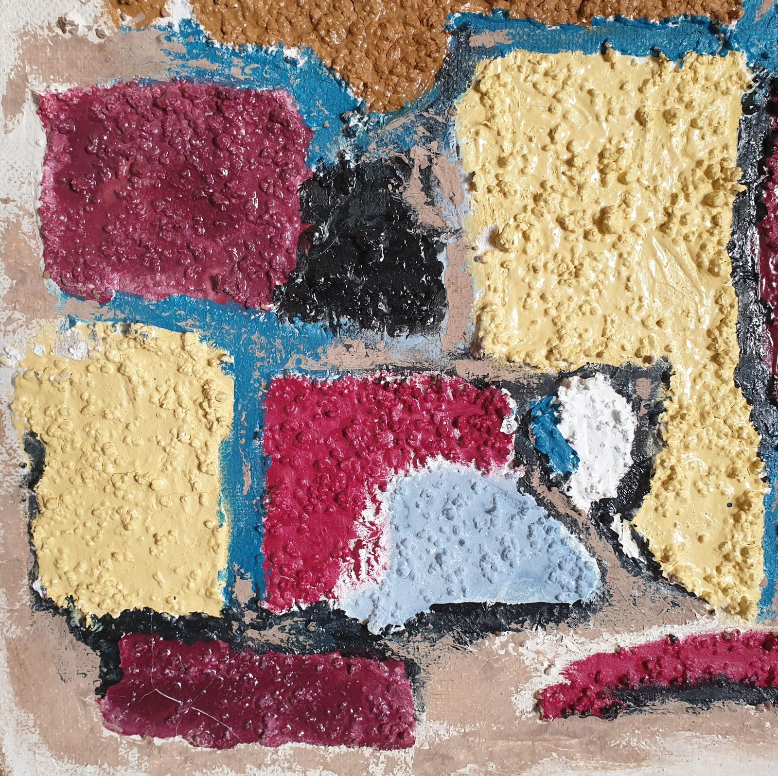 'Style Moderne', Mid Century Abstract Geometric, Oil On Canvas.1960s photo furniture
