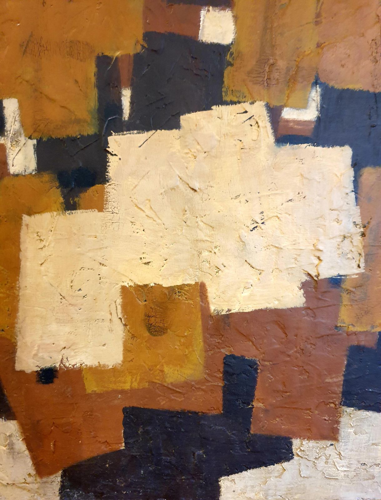 photo vinterior Rivellarge Geometric Abstract. 'Traces No.9 Pour Une Archéologie Du Présent.'1977
