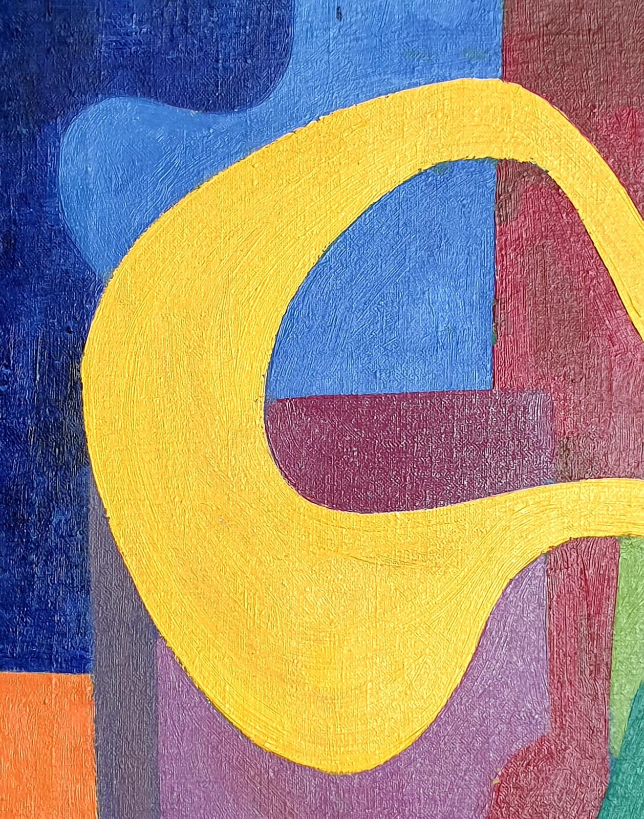 Yuri Vassilievich Titovlate 20th Century Abstract Oil On Canvas " Flowers ". 1975 photo buy