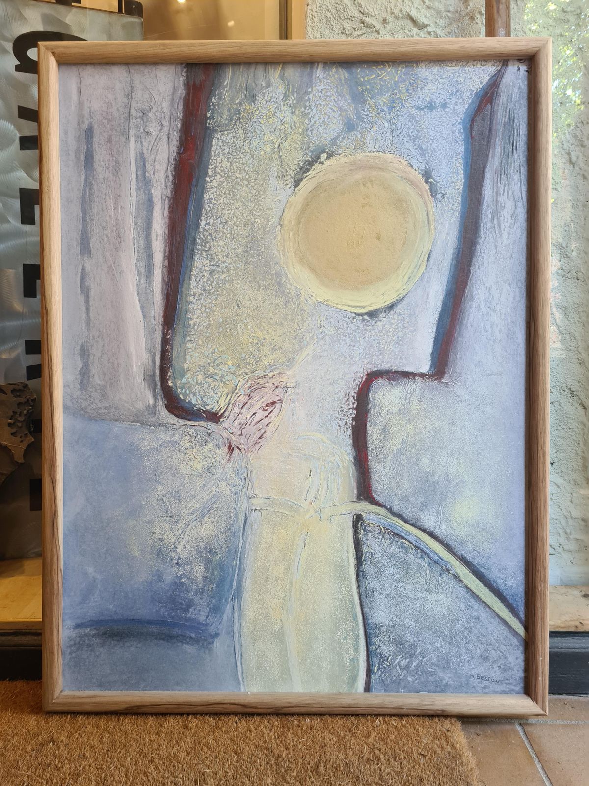 Francis Bessonsunshine, The Golden Orb, Large Contemporary Pastel And Mixed Media On Paper.2000 photo furniture