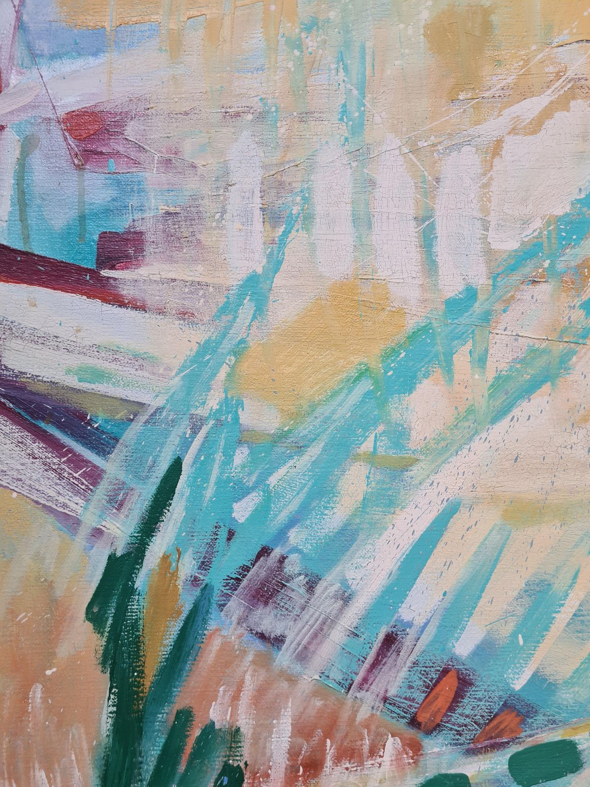 Tony Dielenzoetermeer Abstraction, Large Scale Abstract Expressionist Oil On Canvas photo buy