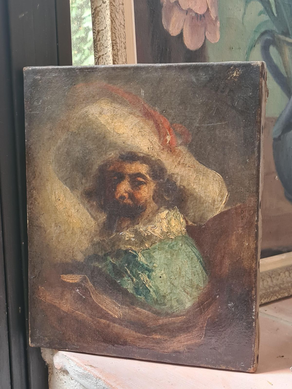 photo furniture Baroque Style Oil Portrait, The Laughing Cavalier, Follower Of Frans Hals