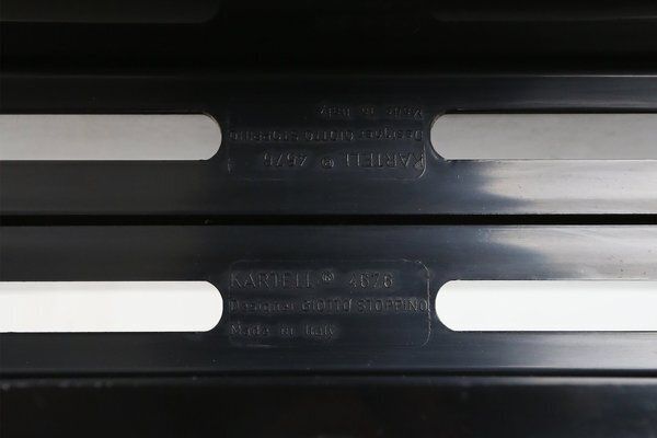 Black 4676 Magazine Rack By Giotto Stoppino For Kartel, Italy, 1970s photo vinterior
