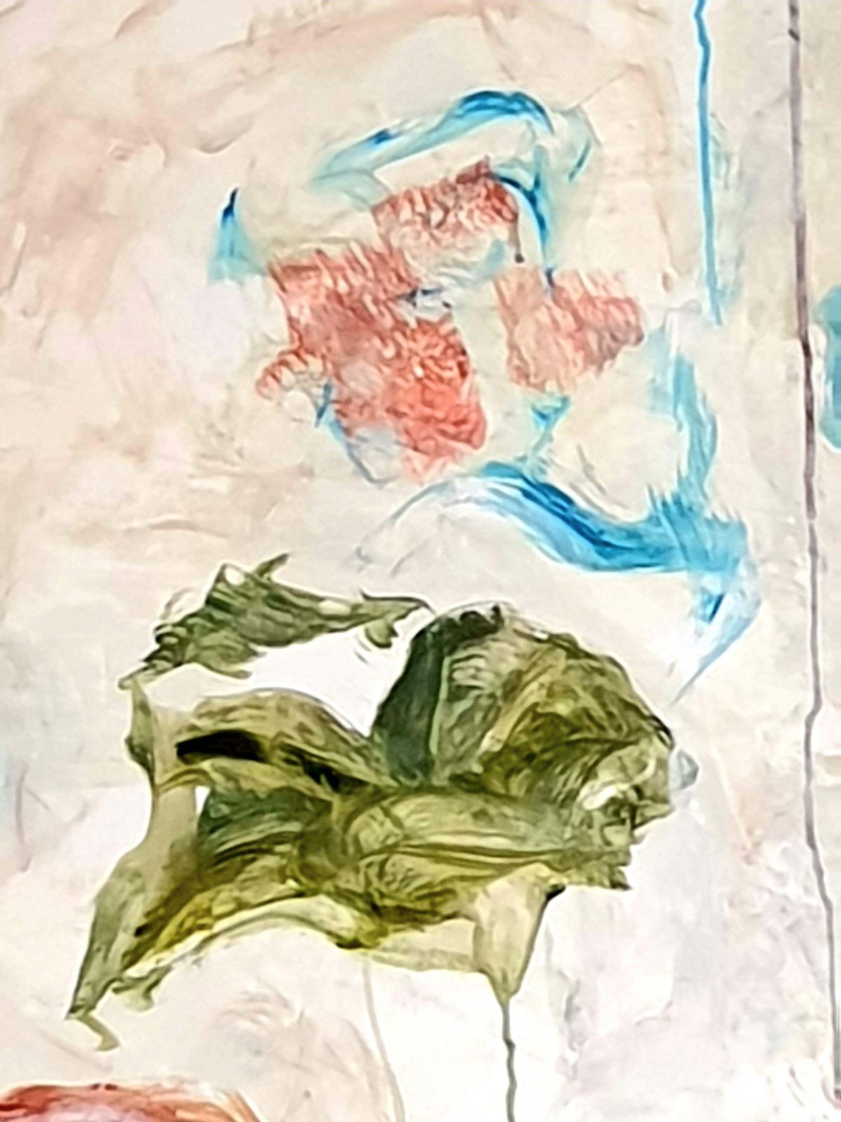 photo furniture Christian Manoury Contemporary Abstract Expressionist Acrylic On Paper, 'Hommage To Debussy'.2024