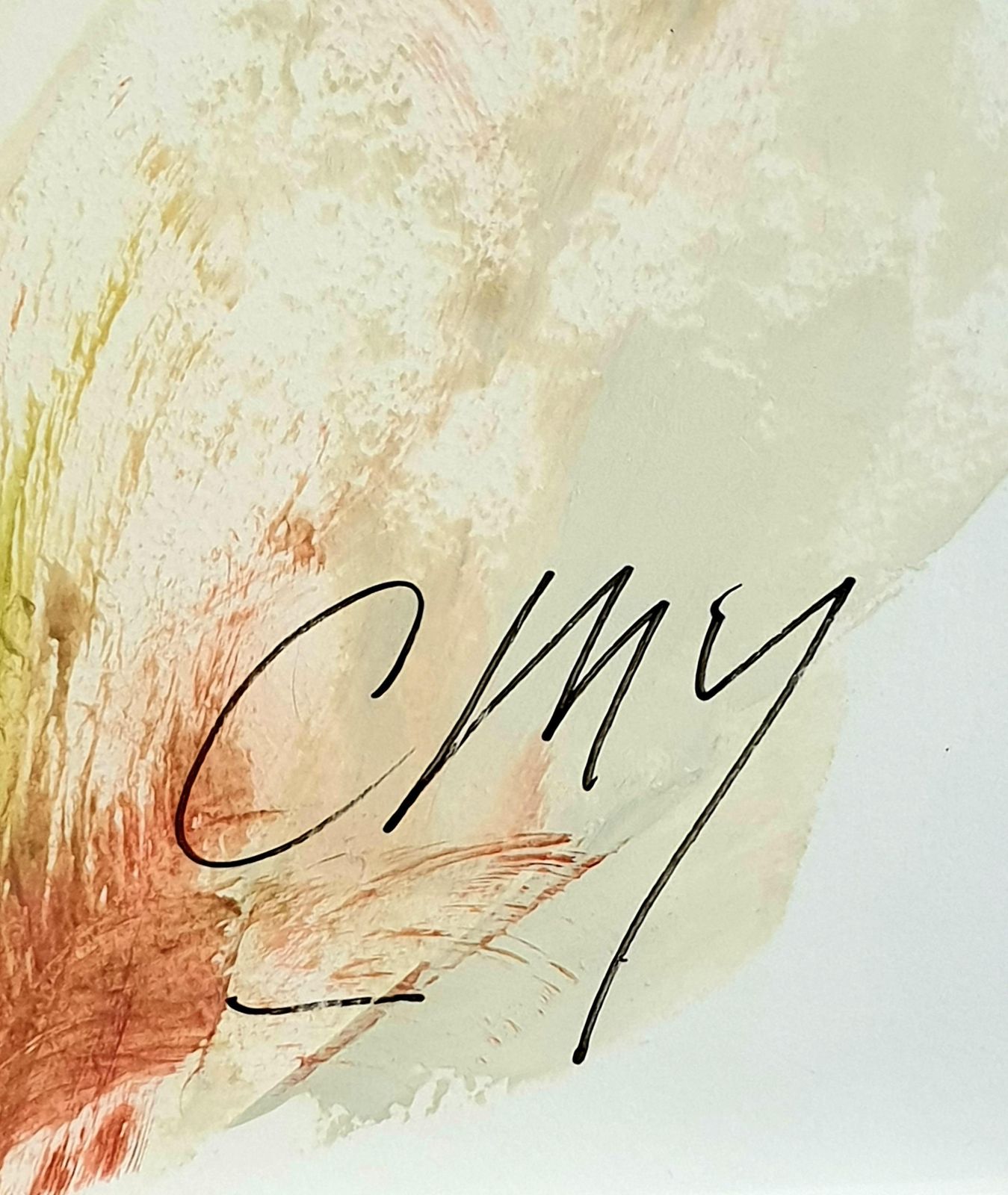 photo for sale Christian Manoury Contemporary Abstract Expressionist Acrylic On Paper, 'Hommage To Debussy'.2024