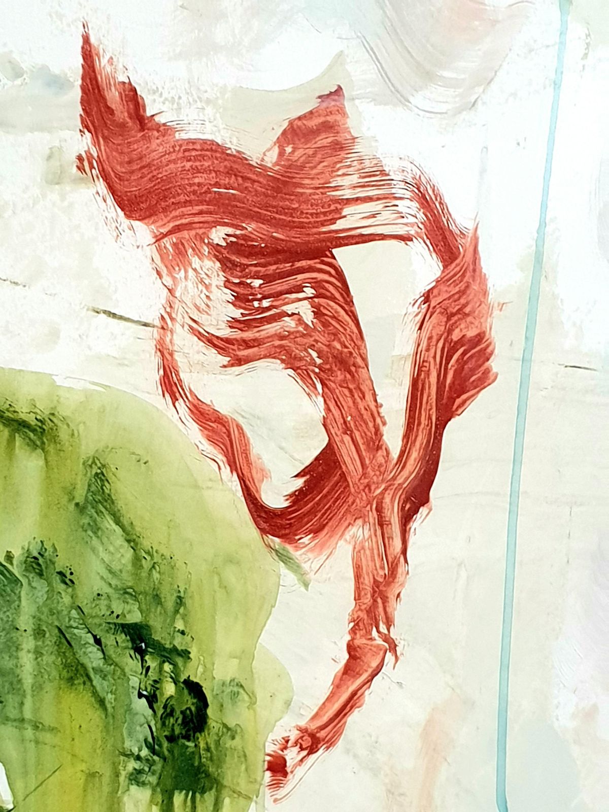 2891.0 Christian Manoury Contemporary Abstract Expressionist Acrylic On Paper, 'Hommage To Debussy'.2024 photo