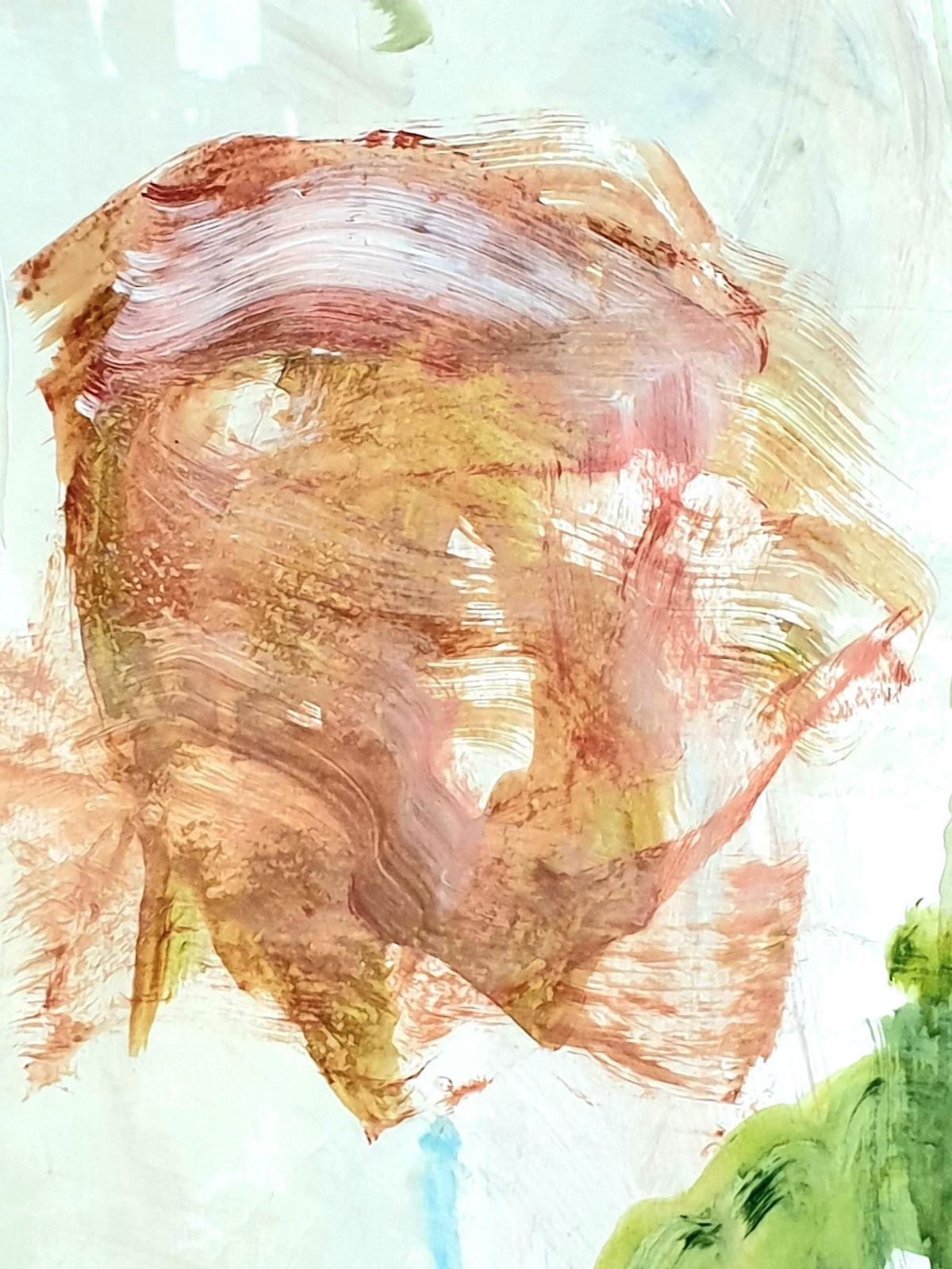 photo vinterior Christian Manoury Contemporary Abstract Expressionist Acrylic On Paper, 'Hommage To Debussy'.2024