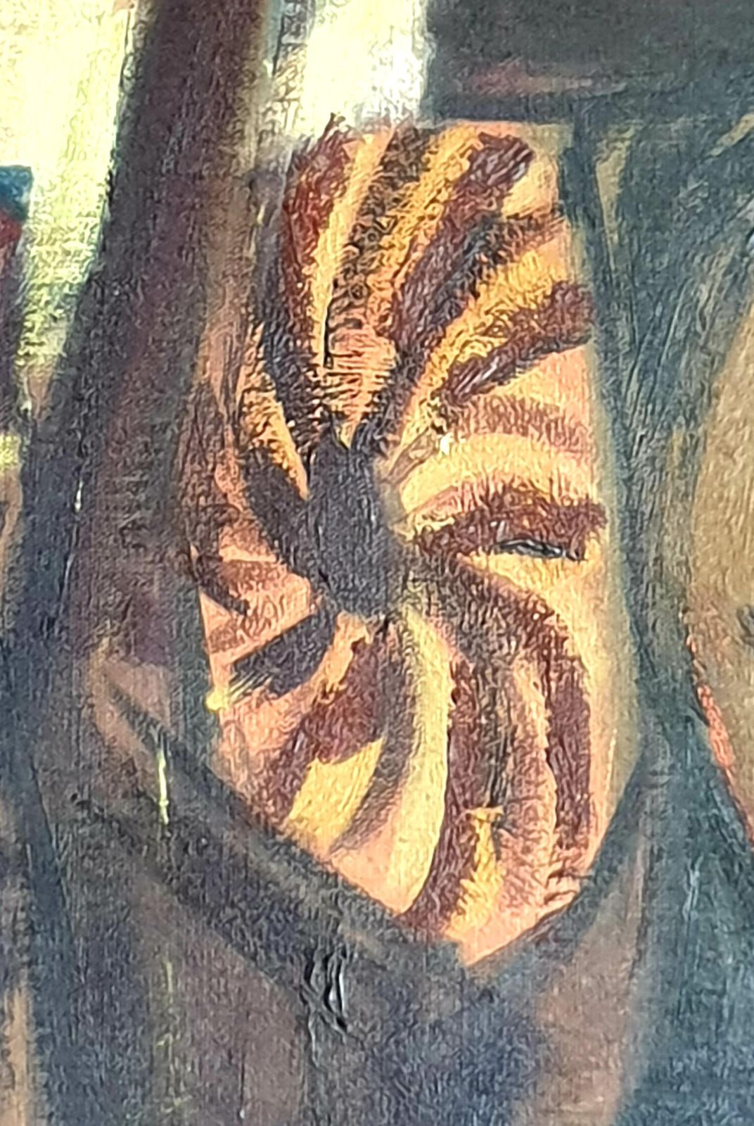 photo for sale Eric Verhallarge Mid Century Abstract Expressionist Oil On Canvas, Circle Of Bernard Buffet1965