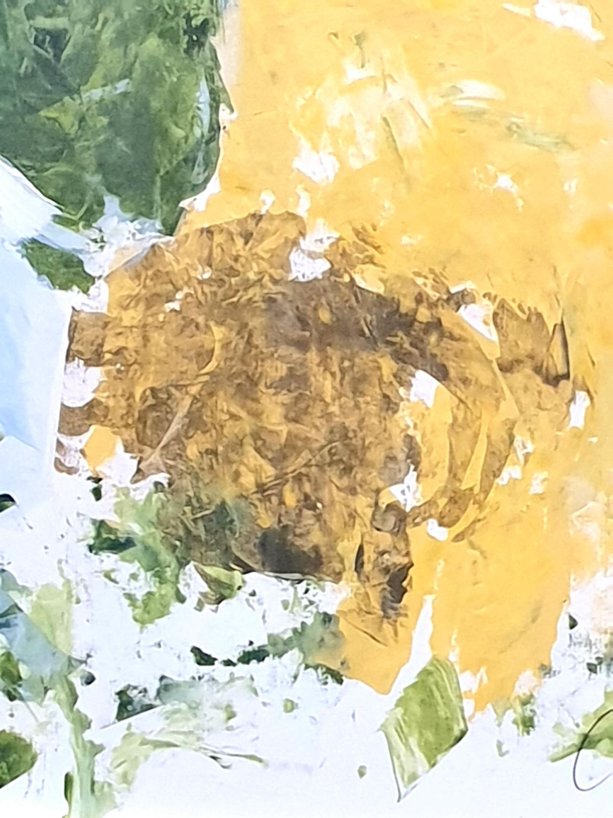 Christian Manoury Contemporary Abstract Expressionist Acrylic On Paper, 'Hommage To Debussy'.2024 photo 2891.0