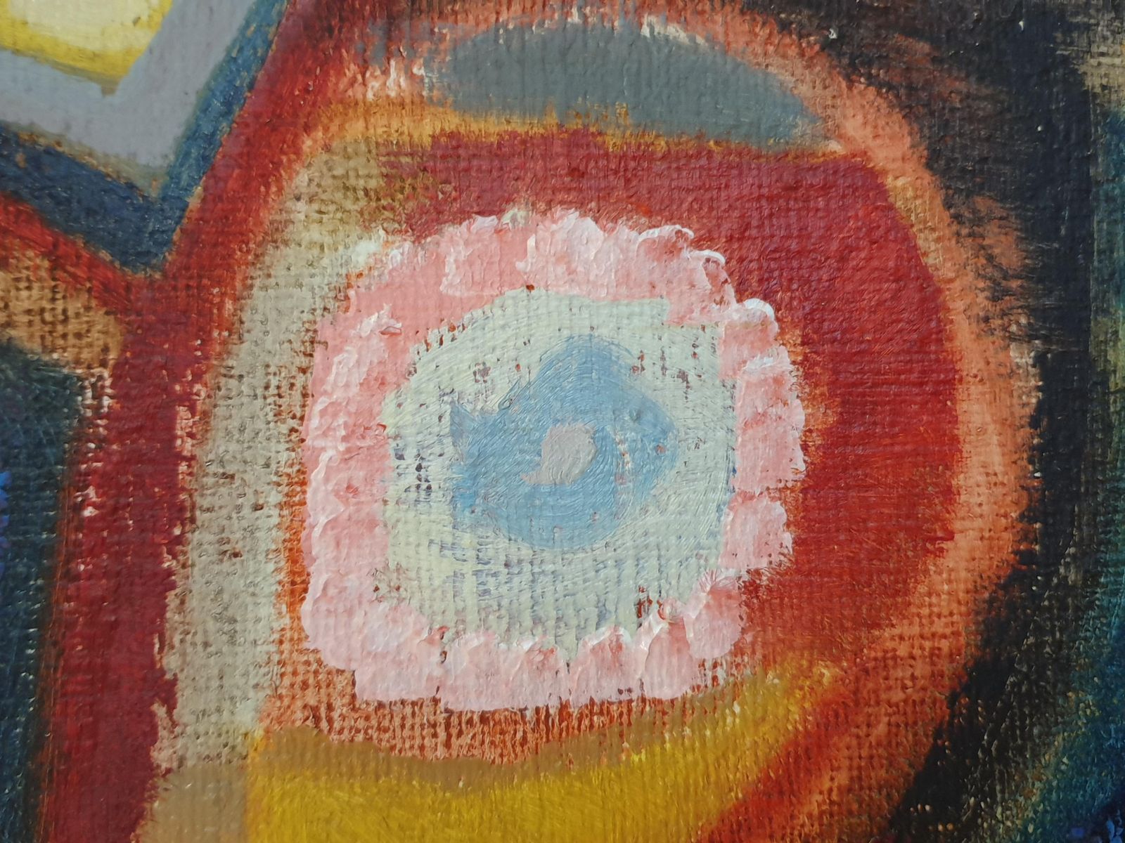2378.0 Jean Louis Ladislas Mid Century French Abstract Expressionist Oil On Canvas.1969 photo