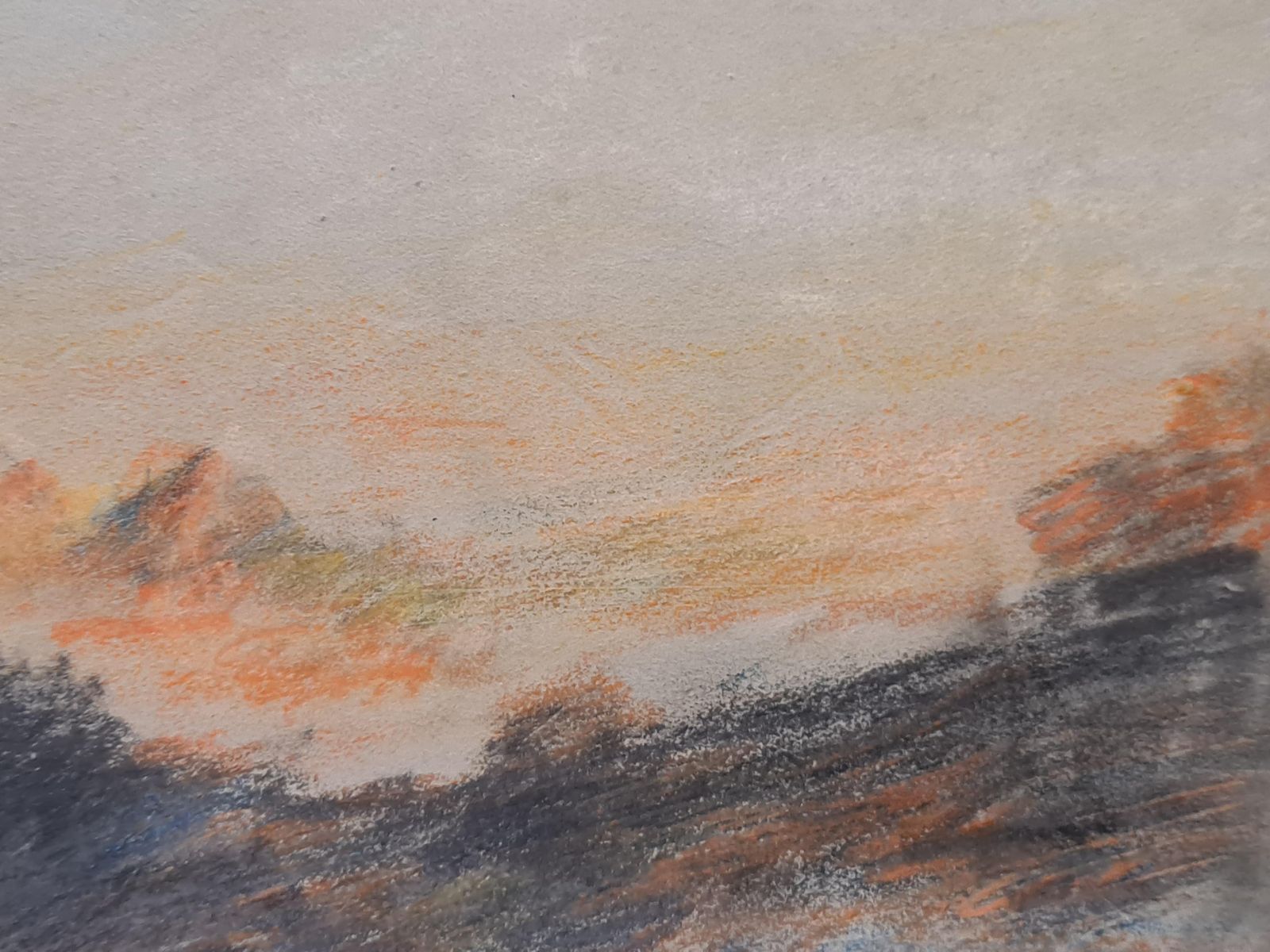 Hercules Brabazon Brabazonsunset On The Alpslate 19th Century photo buy
