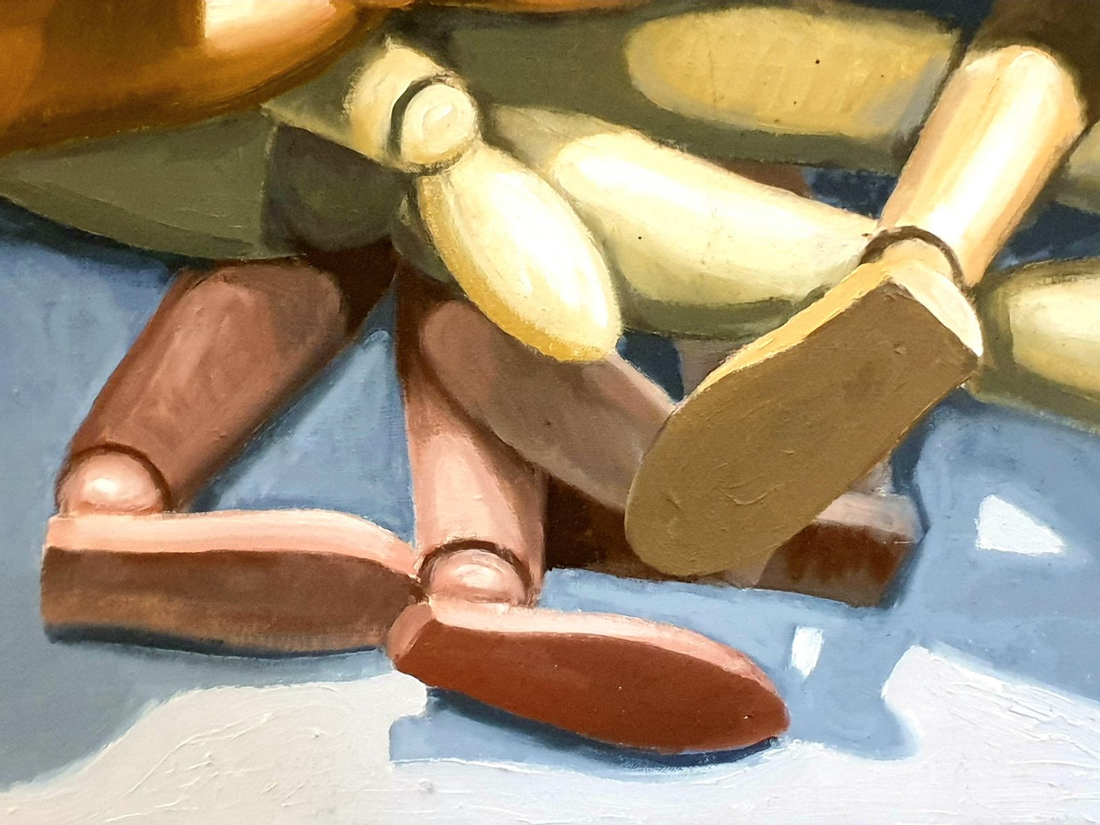 photo furniture Derek Carruthers Large Scale Abstract Geometric Oil On Canvas, Artist's Lay Figures