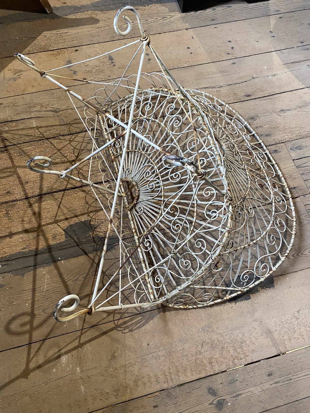 Decorative Wire Garden Bench photo Garden Furniture