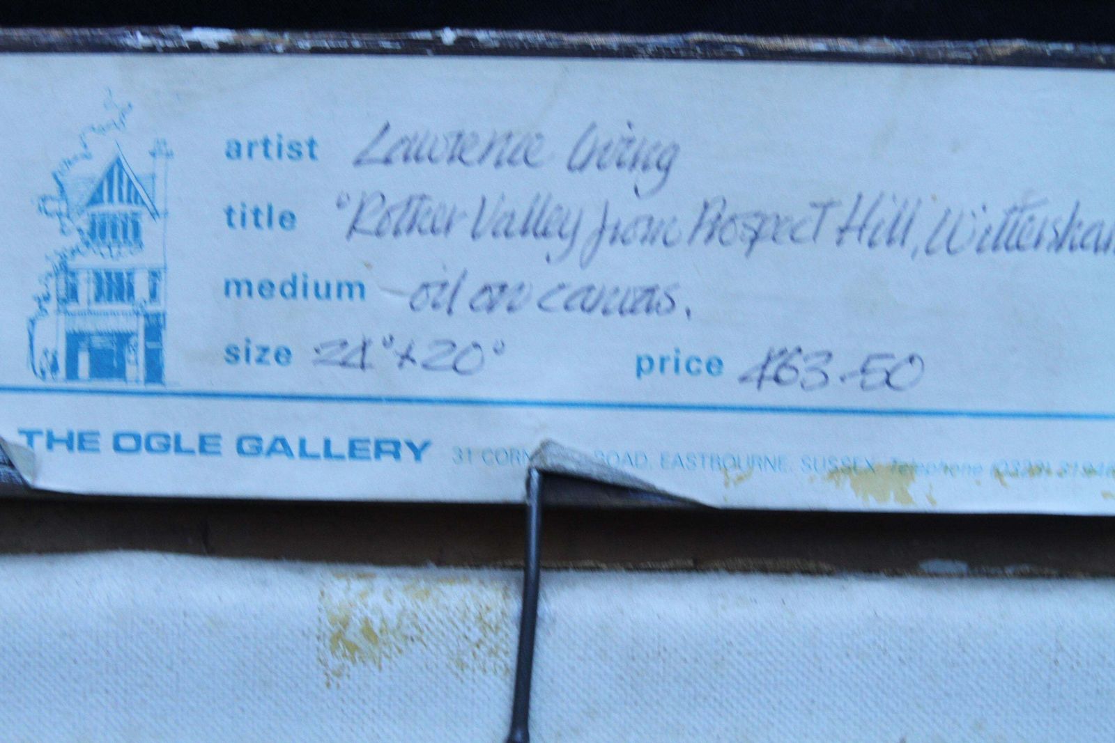 Laurence Henry Irvingrother Valley Landscape Kent   British 1950's Art Harvest Oil Painting Circa 1940 photo vintage