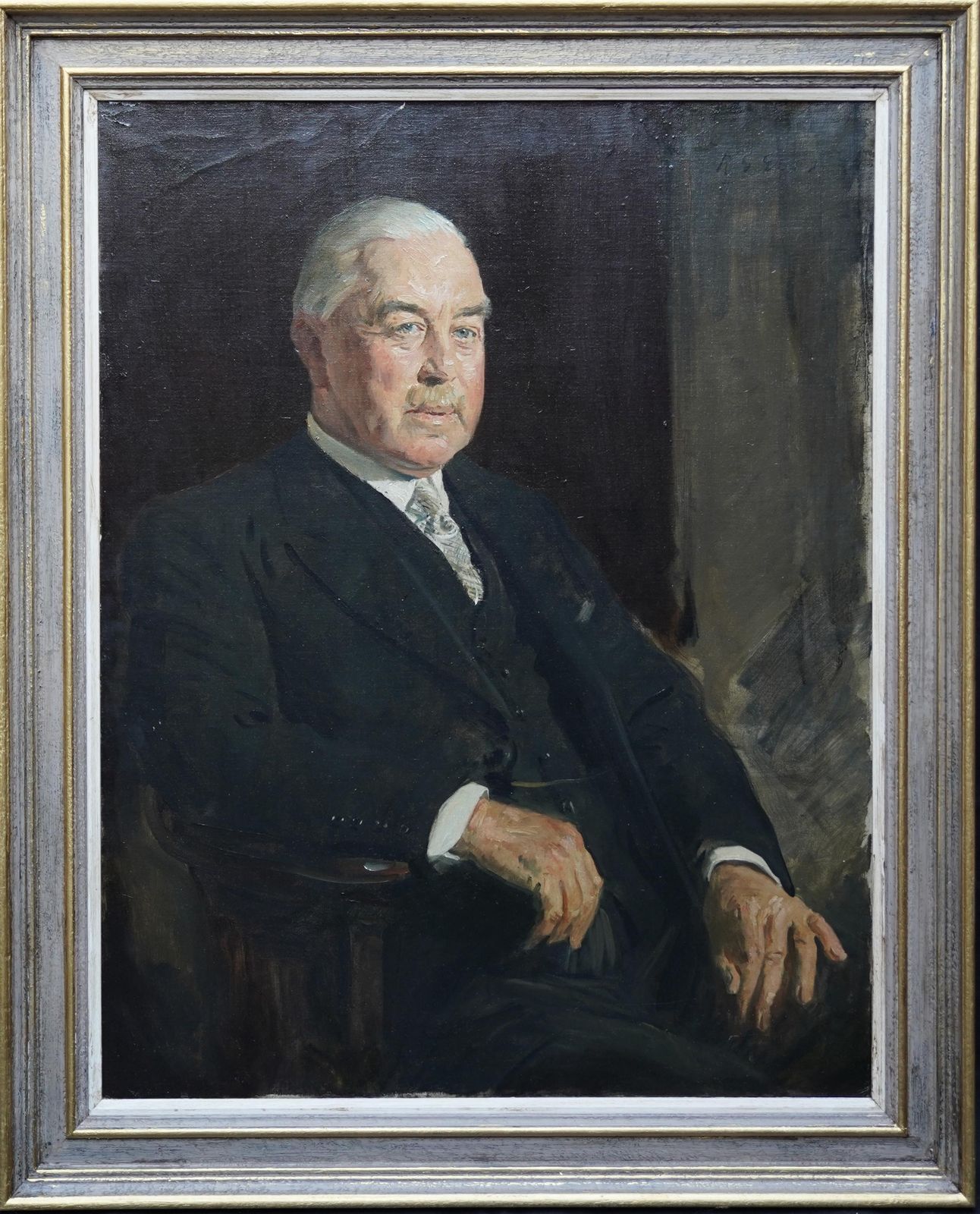 photo for sale Reginald Grenville Evesportrait Of A Gentleman   British 30's Art Slade School Artist Oil Painting  1939