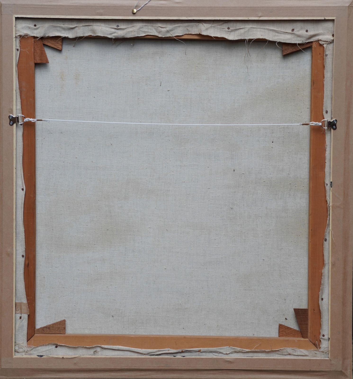 photo for sale Penelope Ellisblack On Grey Conceptual Abstract   British 60's Conceptual Art Oil Painting1963