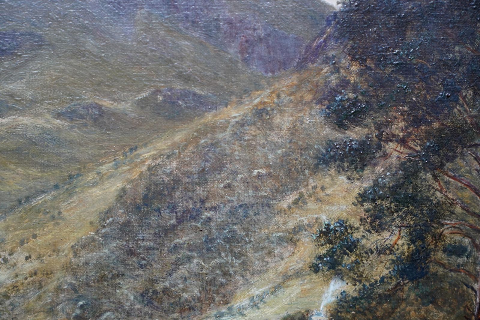 William Youngloch Eck, Scotland   Scottish Edwardian Art Landscape Oil Painting Circa 1908 photo buy