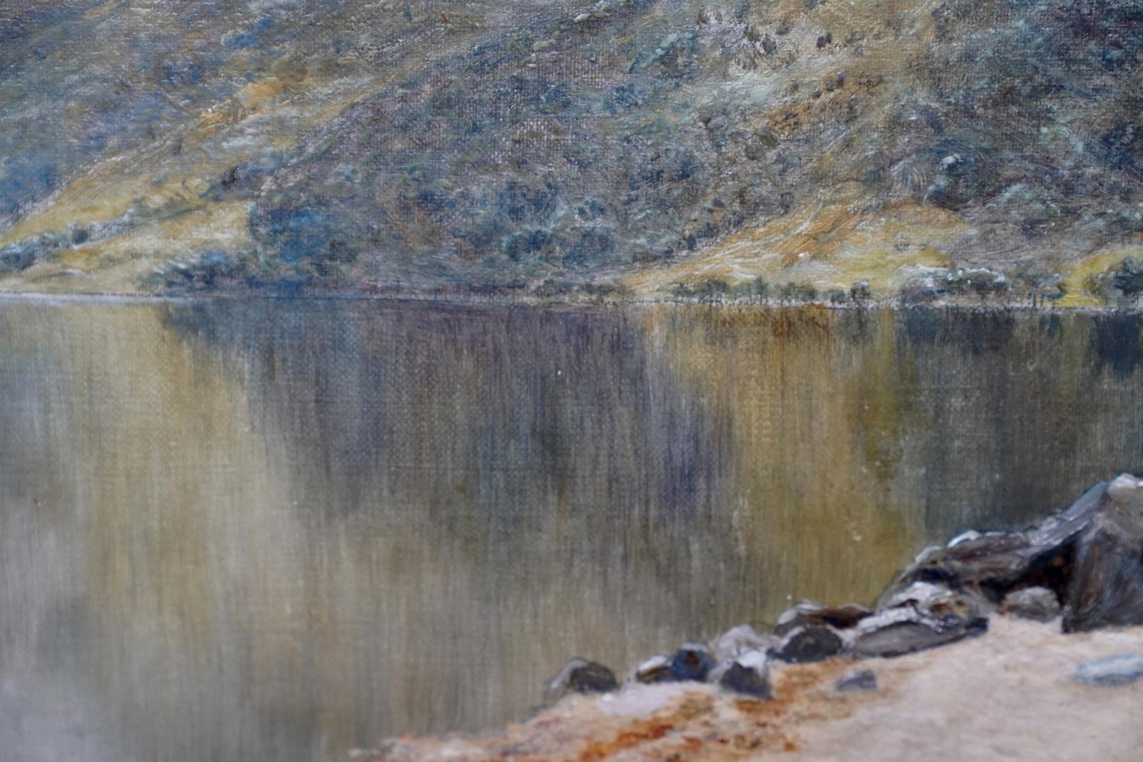 William Youngloch Eck, Scotland   Scottish Edwardian Art Landscape Oil Painting Circa 1908 photo vintage