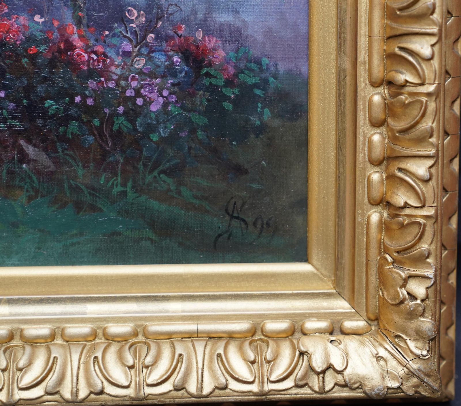 photo for sale Arthur Severnlandscape With Distant Mountains   British Victorian Art Landscape Oil Painting 1899