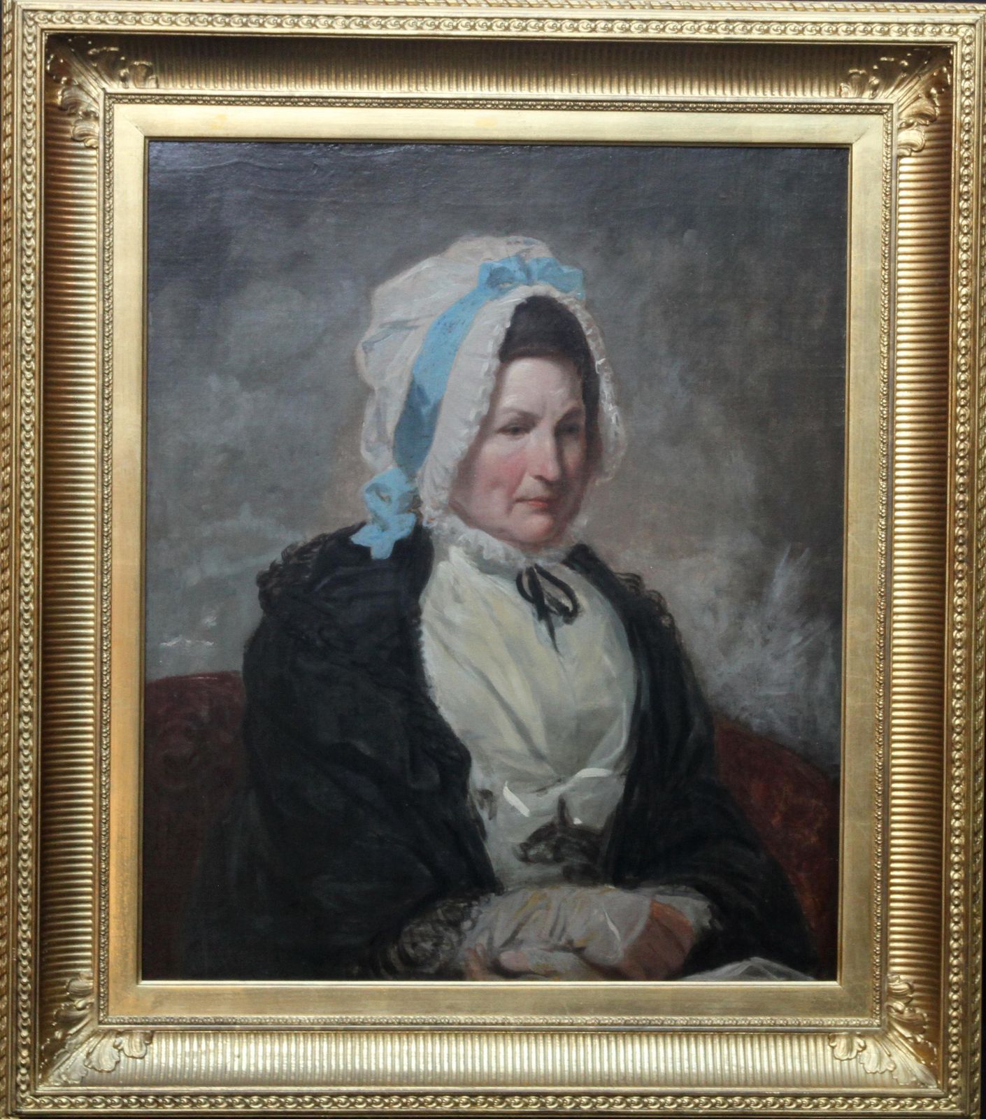 Art Thomas Lawrence (Circle)Portrait Of A Lady   Old Master British Early 19thc Oil Painting Woman Bonnet Circa 1820 photo