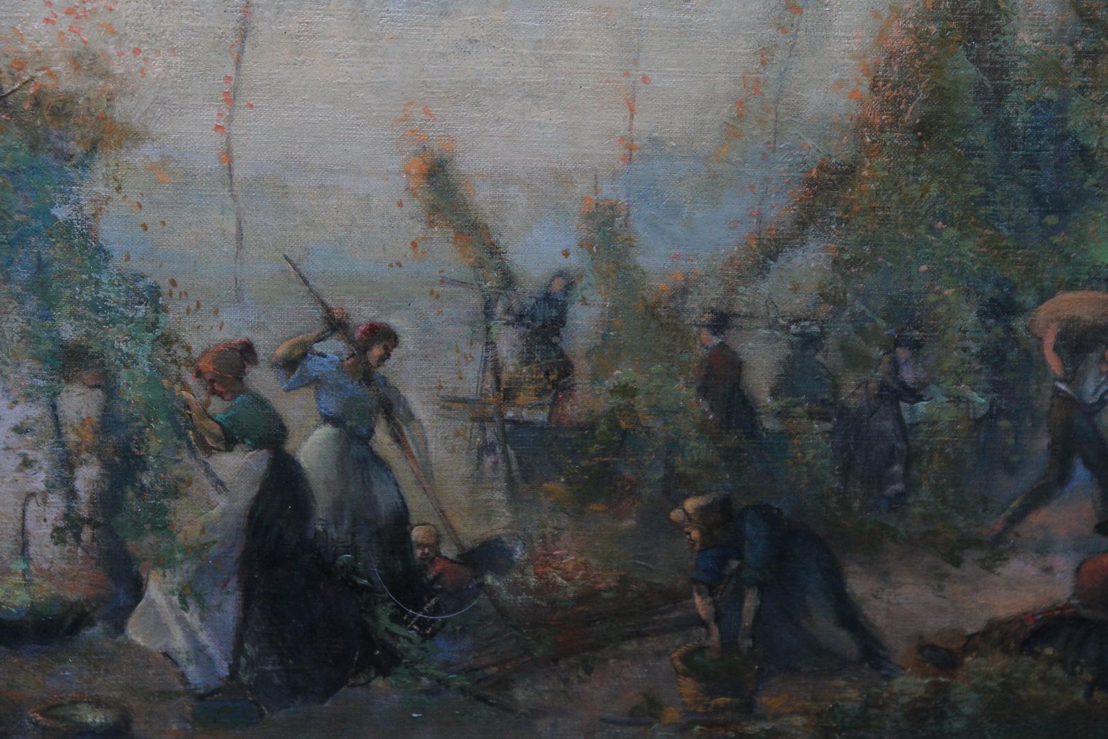 Franklin Whitesummer Fair   British Art Twenties Slade School Oil Painting Village Landscapecirca 1920 photo 4693.0