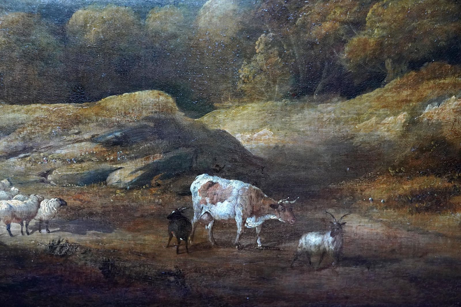 Henry Jutsum Cattle And Drover In A Landscape   British Victorian Art Landscape Oil Paintingcirca 1850 photo vinterior