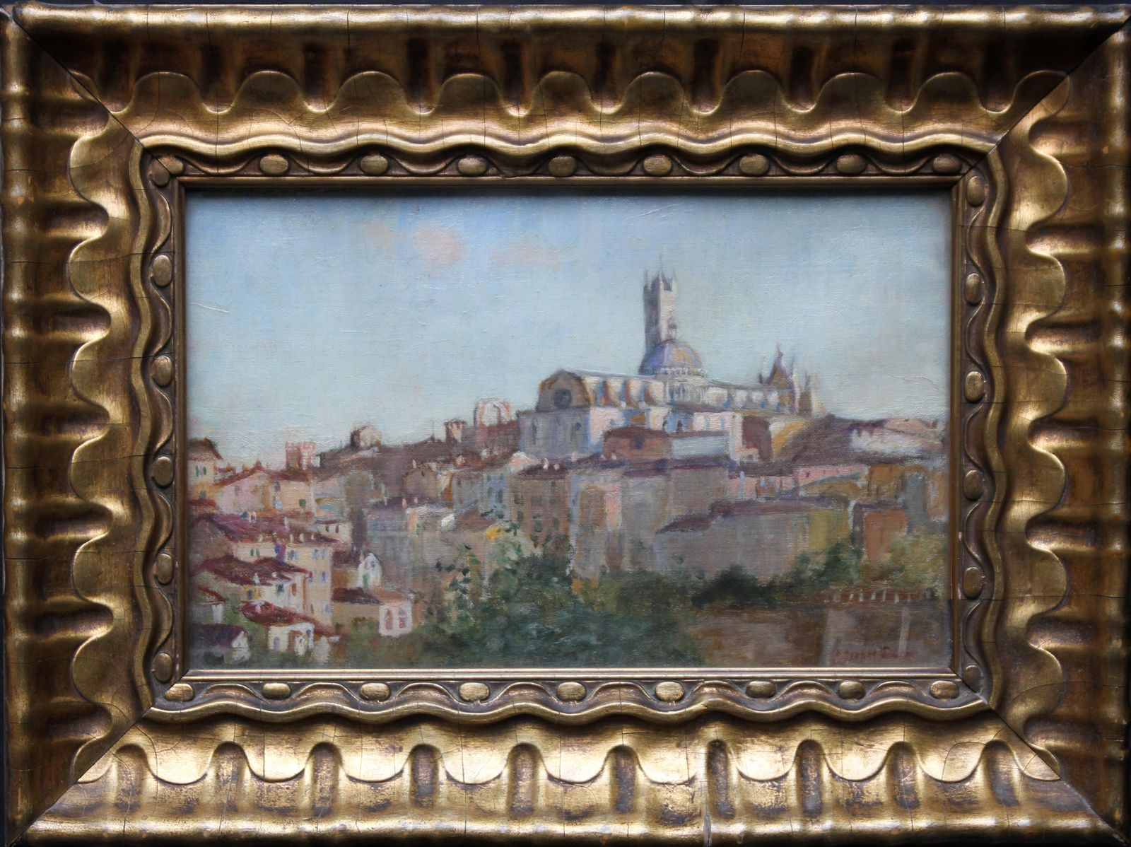 photo for sale Susan Isabel Dacresiena Italy   19thc British Impressionist Oil Painting Cityscape Female Artistcirca 1875